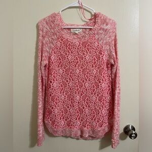 Cloud Chaser Pink Sweater, Size Medium